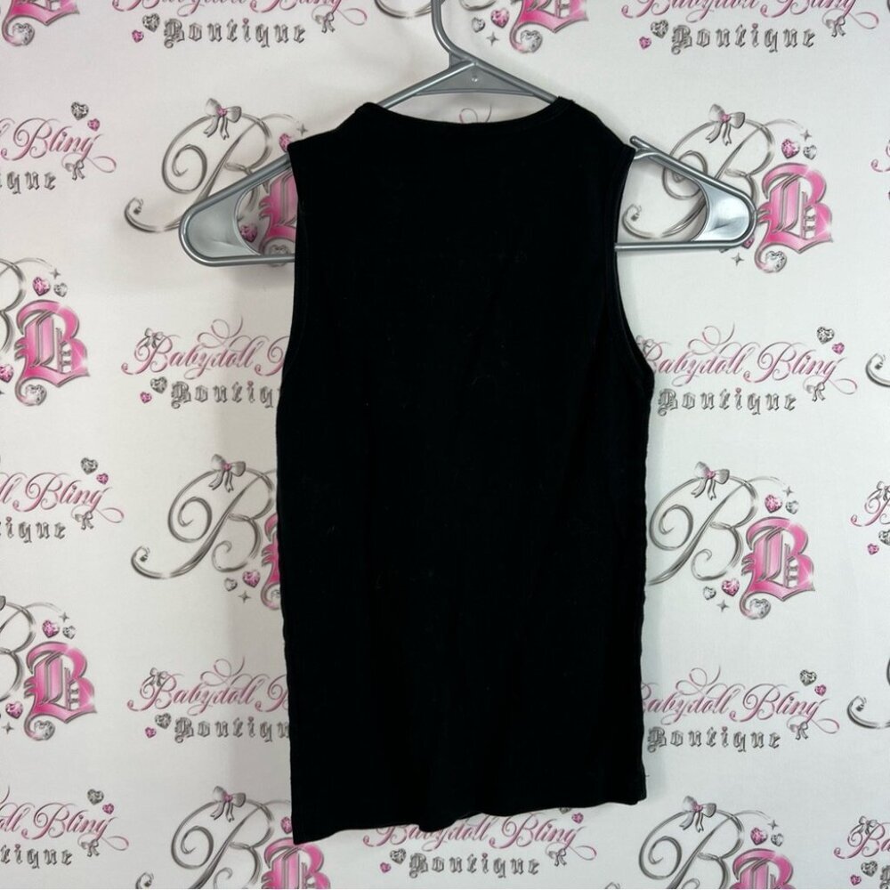 American Apparel Tank Top Hooters Classicgirl Black Tee Boston, Ma Top Shirt View 2
